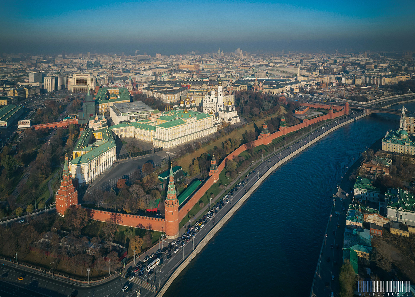 Кремль вид сверху Площадь