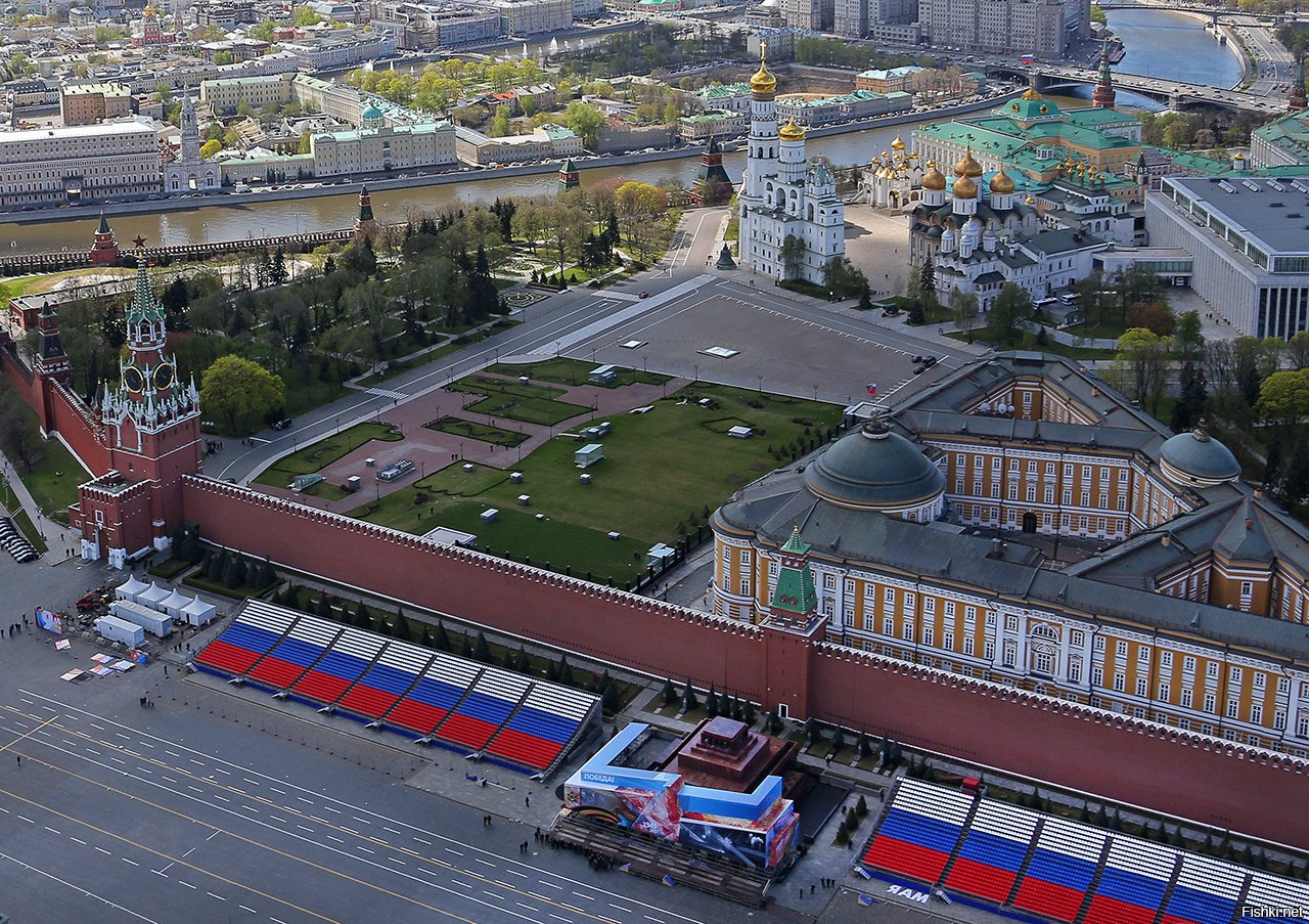 Кремль вид сверху Площадь