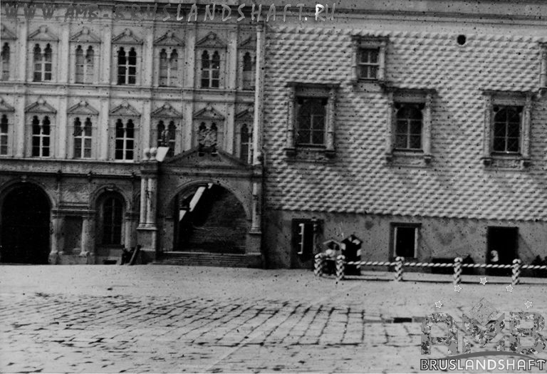 Укладка брусчатки камень плитка Красная площадь Кремль 1890 год
