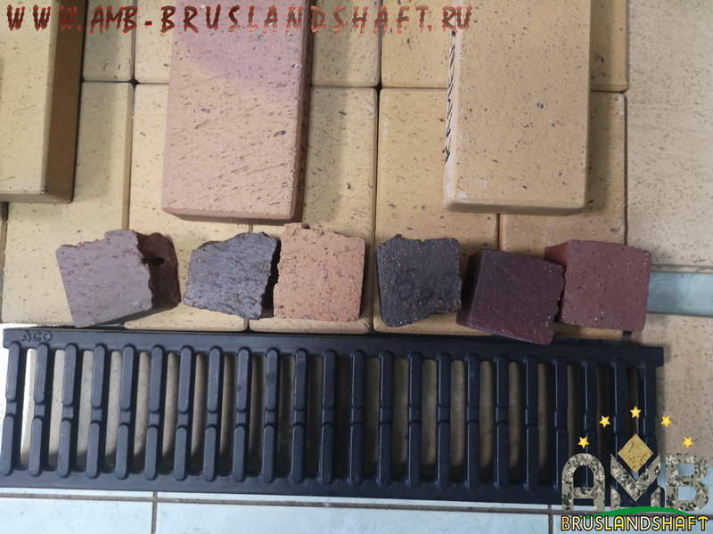 Варианты цветных  узоров Немецкой клинкерной мозаичной брусчатки Feldhаus vs AMB-bruslandshaft
